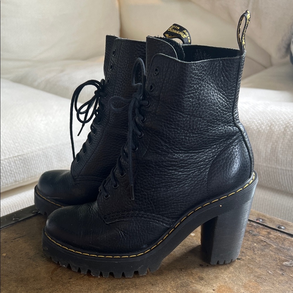 Dr. Martens | Black Leather Lace Up Boots